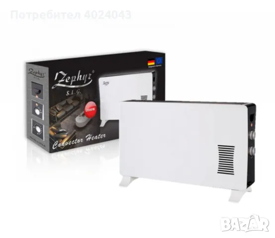 Печка за отопление Конвектор, 3 степени на мощност,Турбо функция,Термостат,2000W