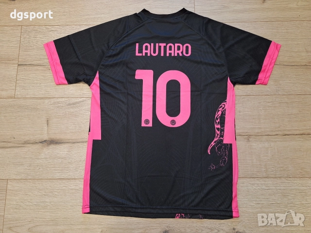 Флуоресцентна футболна тениска на Интер#Лаутаро Мартинес#10!