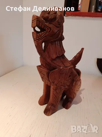 дървена фигура масивно дърво , снимка 3 - Статуетки - 56270957