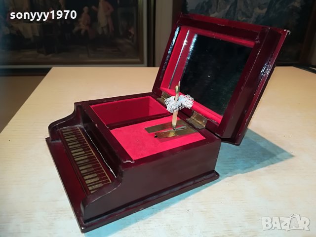 AL SWAN LAKE-музикална кутия-С БАЛЕРИНА-внос франция