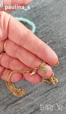 Два броя / Колие тип гердан със сини камъни / Марков и Ръчна изработка , снимка 4 - Колиета, медальони, синджири - 47360519