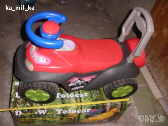 Камионче за бутане-червено