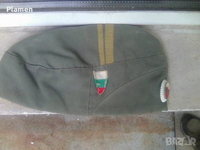 Старо офицерско кепе бойна лятна униформа на старше офицер отот НРБ, снимка 1 - Антикварни и старинни предмети - 36719957