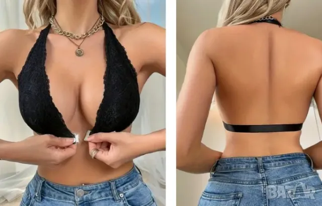 Дантелен сутиен с предно закопчаване