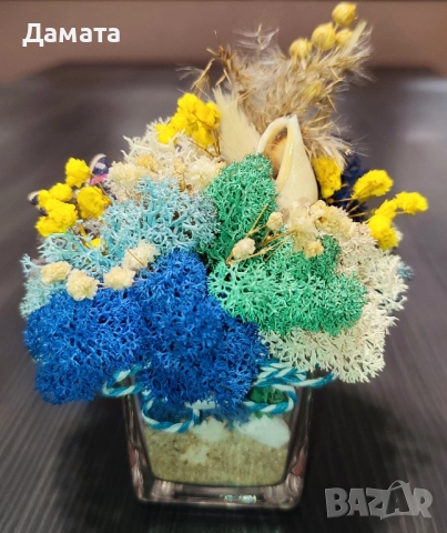 Различни видове кашпи със скандинавски мъх , снимка 15 - Декорация за дома - 45370583