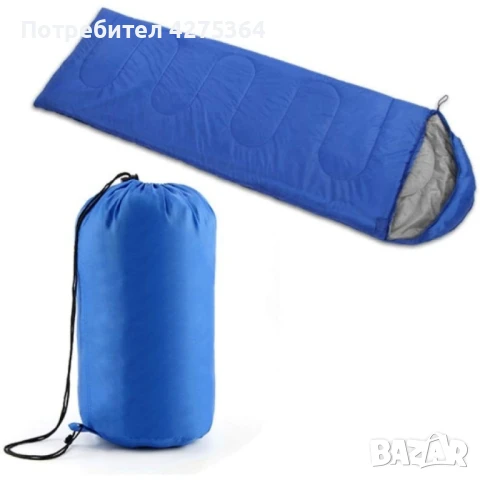 Зимен спален чувал BAO LONG HU WAI от водоустойчив полиестер с опция за стягане / Стил: плик; Качулк, снимка 1