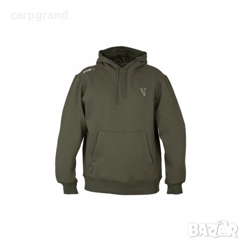 Суичър FOX COLLECTION Green & Silver Hoodie, снимка 1 - Екипировка - 31070413