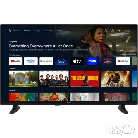 НОВ! Телевизор JVC LT-32VAH3300 LED SMART TV, ANDROID TV, 32.0 ", 80.0 см
