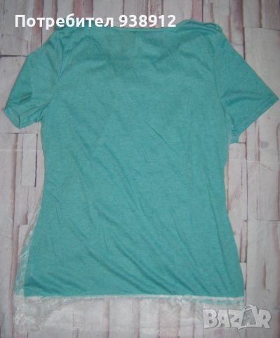 Дамска тениска с дантела, снимка 3 - Тениски - 36989068