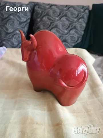 Красив керамичен бик-3, снимка 2 - Декорация за дома - 50094158