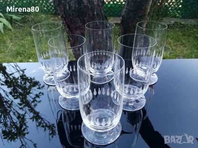 Немски кристален сервиз за бира / вода, снимка 2 - Сервизи - 54315130