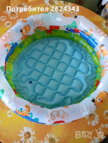 Бебешки надуваем басейн с 3 пръстена INTEX, снимка 2 - Други - 51012896