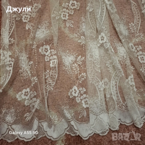 Перде бяло  ушито, снимка 5 - Пердета и завеси - 52382746