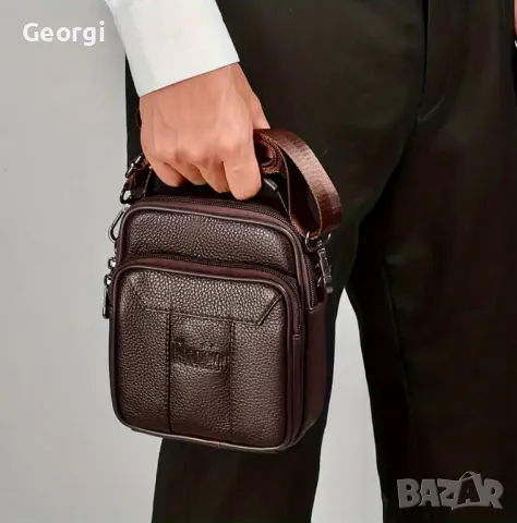 Компактни, Малки-Чантички с дръжка DEABOLAR (Черни и Кафяви) Естествена кожа!, снимка 16 - Чанти - 49292346