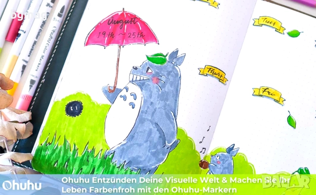 Ohuhu Maui Series маркери с два писеца тип четка и тънък писец, Ohuhu 120 цвята, снимка 9 - Ученически пособия, канцеларски материали - 52183311