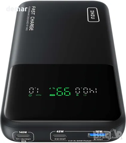 INIU 140W Power Bank, компактно 25000mAh преносимо зарядно устройство, снимка 1