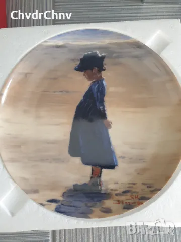 3бр Copenhagen B&G/Копенхаген датска колекционерска декоративна порцеланова чиния-картина, снимка 4 - Картини - 48043903