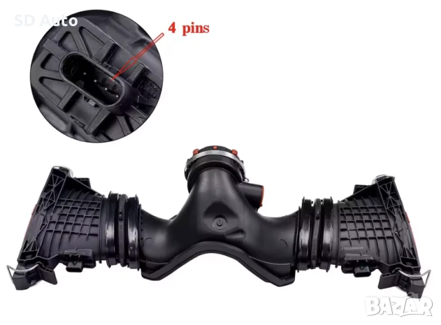 Дебитомер / Измерител на масата на въздуха / Лястовица за Mercedes C Klasse,E Klasse,S Klasse,ML,GL , снимка 3 - Части - 50486446