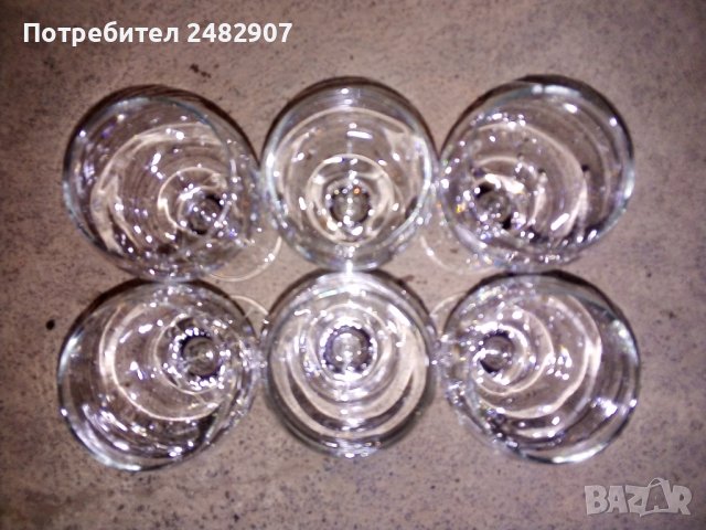 Комплект стари чаши за вино/аперитив - 7 бр. , снимка 3 - Антикварни и старинни предмети - 42275665