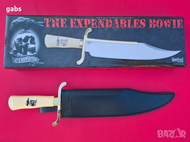Масивен нож "THE EXPENDABLES BOWIE",Непобедимите, снимка 14 - Ножове - 53163221