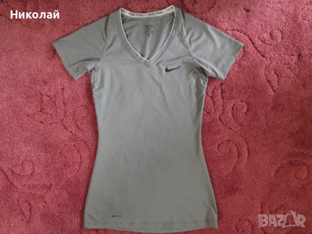 nike pro-fitted v-neck, снимка 10 - Тениски - 25371547