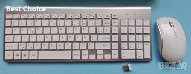 Безжична клавиатура Joyaccess 2,4 GHz, ултра тънка, снимка 3 - Клавиатури и мишки - 52713788