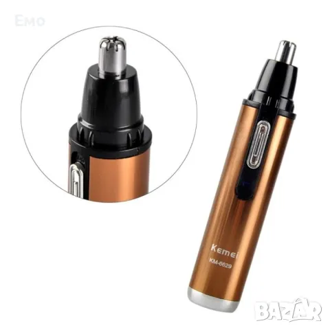 Електрически тример за уши, нос и бакенбарди, снимка 3 - Тримери - 47779427