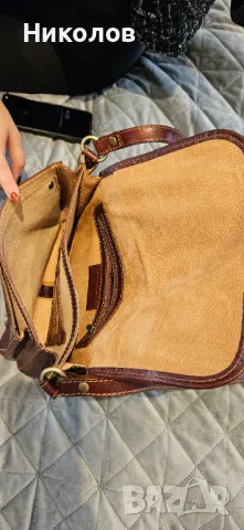 Кожена чанта унисекс от естествена кожа , снимка 8 - Чанти - 47655308