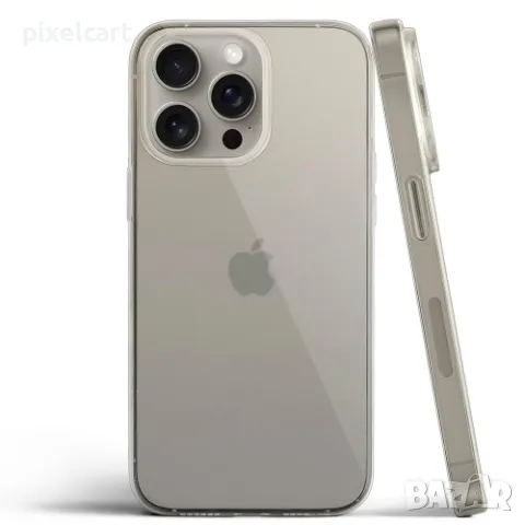 Силиконов калъф за iPhone 15 Pro Max, 2mm, Прозрачен, снимка 2 - Калъфи, кейсове - 47901933