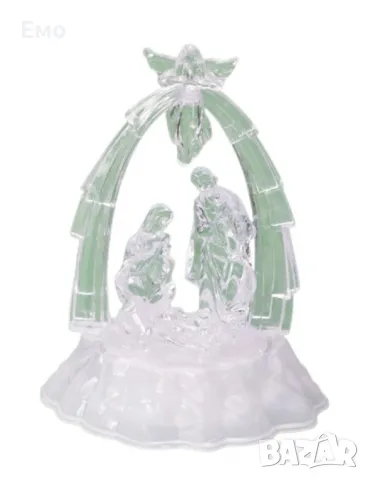 Коледна светеща фигурка „Сцена от Рождество Христово“, снимка 5 - Декорация за дома - 47912190