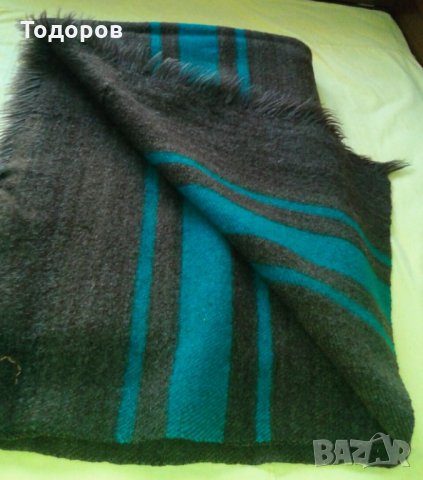 Домашно тъкано одеяло от чиста вълна, снимка 3 - Олекотени завивки и одеяла - 29523758