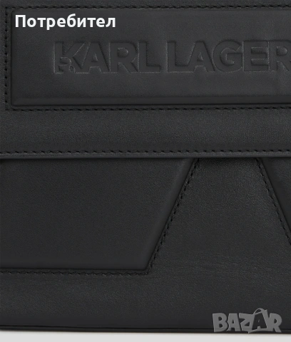 Оригинална чанта Karl Lagerfeld Ikon K shoulder bag, снимка 4 - Чанти - 53995721