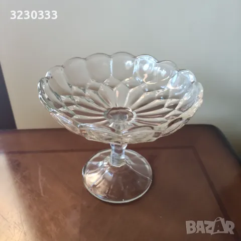  Кристална фруктиера стара, снимка 4 - Декорация за дома - 49706005