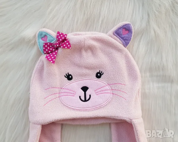 Бебешка шапка шалче 2в1  размер 6-12 месеца , снимка 12 - Бебешки шапки - 47785151