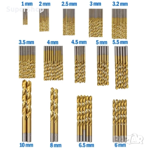 Професионален комплект свредла за метал HAWEK – 100 части, снимка 3 - Други инструменти - 52542656