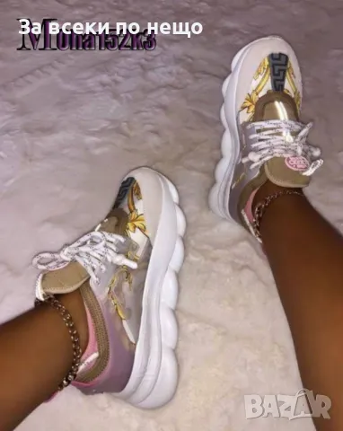 Дамски маратонки Versace - Налични различни цветове Код D1047, снимка 5 - Маратонки - 47402996