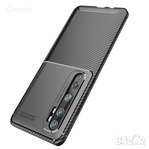  Xiaomi Mi Note 10 Карбонов удароустойчив гръб , снимка 3 - Калъфи, кейсове - 30409771