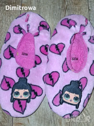 намалена цена 12 лв н.32/34 LOL SURPRISE  Домашни пантофи, снимка 2 - Детски пантофи - 49718347