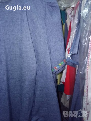 Дънкова рокля с бродерия шевици Милора, снимка 12 - Рокли - 11007918