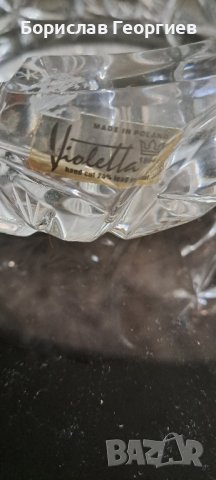 Масивен кристален пепелник на полската фирма Violetta , снимка 5 - Други - 42743932