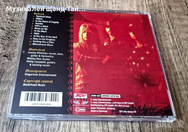 Компакт Дискове - Рок - Метъл: Motorhead – Inferno, снимка 2 - CD дискове - 56248564