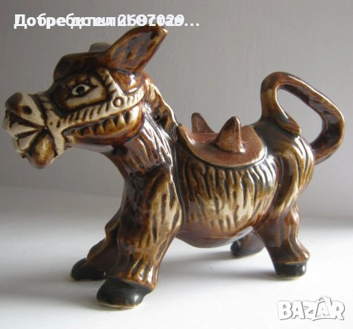 Керамика: къща-свещник, танц-хоро, магаре-кана, Бусинска керамика, солница или пепелник, цървули, снимка 11 - Статуетки - 30595007