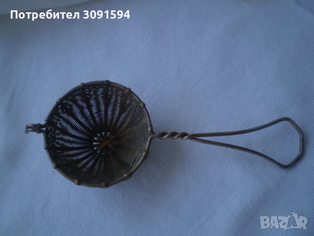 Винтич  цедка за чай  маркирана ръчно изработена, снимка 4 - Аксесоари за кухня - 37480344