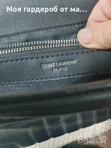 Чанта YSL черна кожа , снимка 5 - Чанти - 56329403