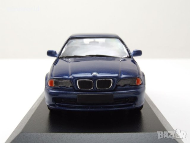 BMW 3er E46 Coupe 1999 - мащаб 1:43 на Maxichamps моделът е нов в PVC дисплей-кейс, снимка 14 - Колекции - 44475169