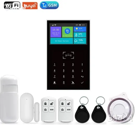 GSM WIFI алармена система за дом, вила, офис G-109 Smartlife, Tuya, снимка 2 - Други - 47535787