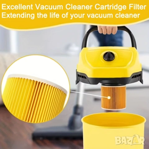 HEPA Филтър за Прахосмукачки WD Series Съвместим с WD1, WD2, WD3, MV2, MV3 Висока Филтрация!, снимка 2 - Прахосмукачки - 53209656