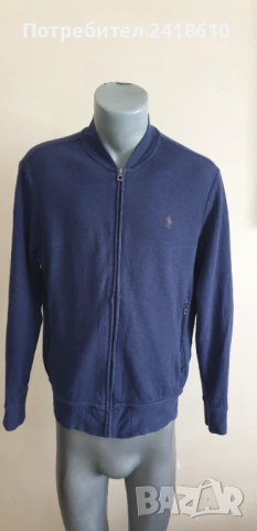 POLO Ralph Lauren  Full Zip  Cotton Mens Size M  ОРИГИНАЛ! Мъжко Горнище с цял Цип!, снимка 8 - Спортни дрехи, екипи - 51711941