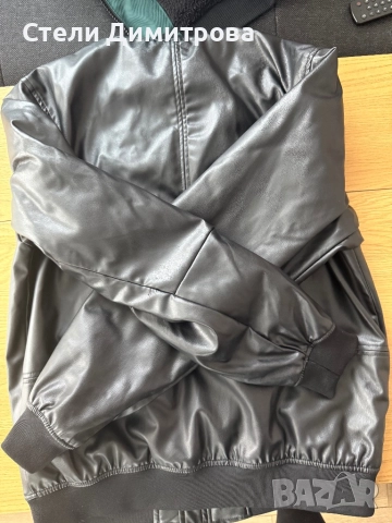 НОВО Кожено яке PULL&BEAR / М, снимка 4 - Якета - 52368627