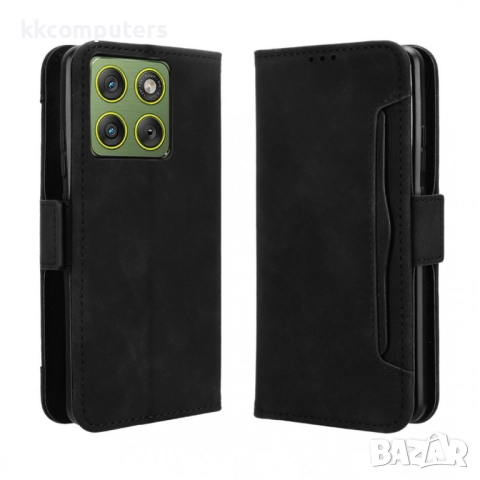 Защитен Кожен калъф Портфейл за Motorola Edge 70 5G със Стойка и Магнитно затваряне | Вкл. Протектор, снимка 4 - Калъфи, кейсове - 52399599